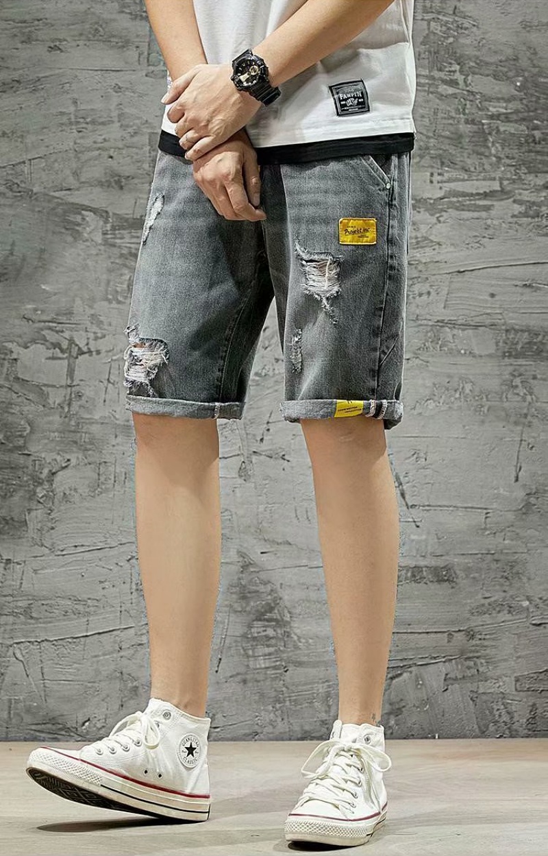 xinqinghao men pants casual mens wear half cargo pants durable cargo pants  print cargo shorts cotton summer cotton fabric dotted baggy overalls gray  xxxl - Walmart.com
